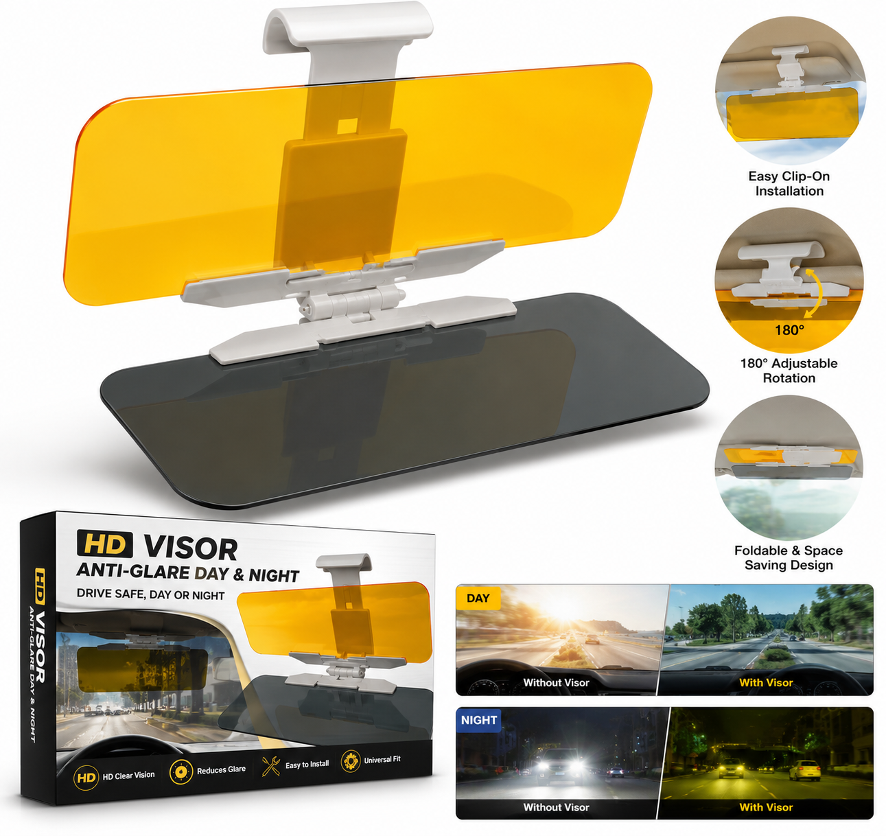 Car HD Visor Night Vision